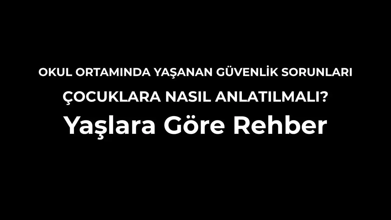 Okul Ortamında Yaşanan Güvenlik Sorunları